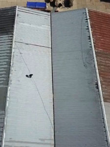 malowanie dachu hali produkcyjnej