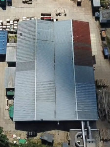 malowanie dachu hali produkcyjnej