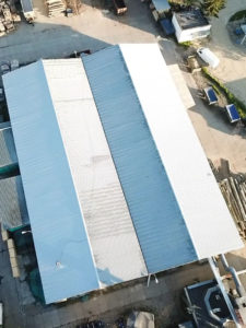 malowanie dachu hali produkcyjnej