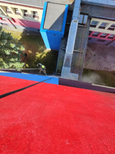 malowanie elewacji szpitala w leżajsku