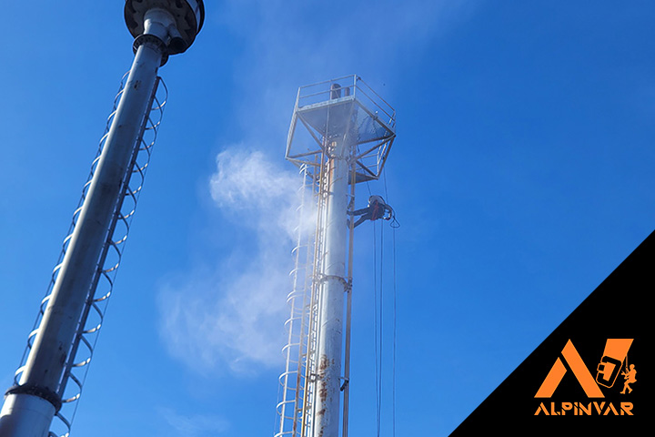 malowanie stalowego komina w leżajsku